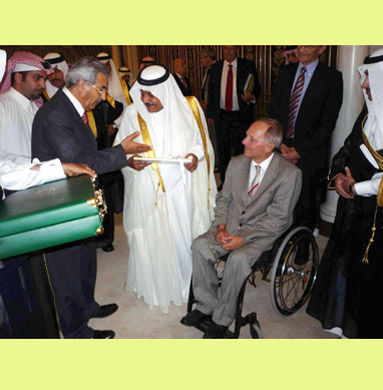 Innenminister Schuble auf Besuch in Riad im Jahr 2009 		 
